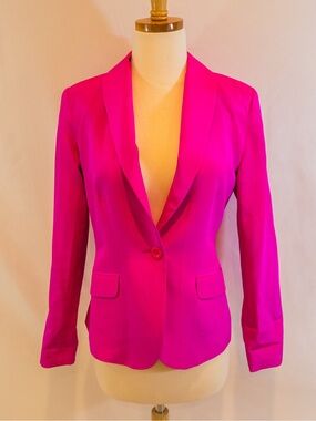 Lilly Pulitzer Hot Pink Silk Blazer - size 2